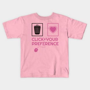 Relationships - Click Your Preference Kids T-Shirt